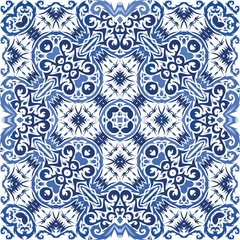 Antique portuguese azulejo ceramic.