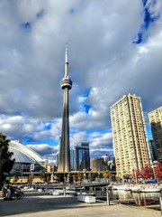 TORONTO TOWER FROM THE HARBOR