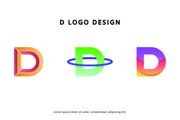 Unique D Letter Logo Design