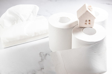 トイレットペーパー、トイレ、紙、日用品、ティッシュ