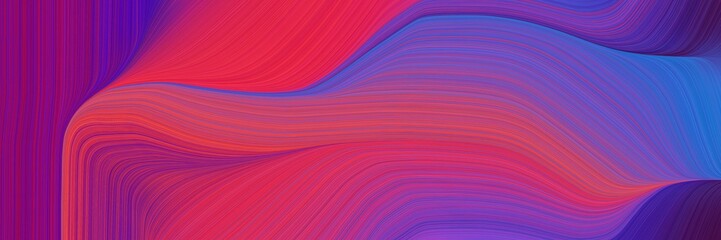 Obraz premium abstract dynamic curved lines dynamic header with moderate pink, dark slate blue and slate blue colors