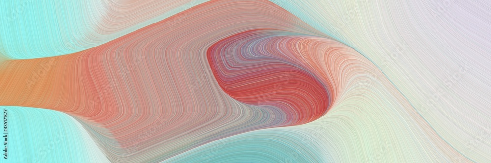 Poster abstract dynamic curved lines moving banner design with light gray, indian red and rosy brown colors. elegant curved lines with fluid flowing waves and curves