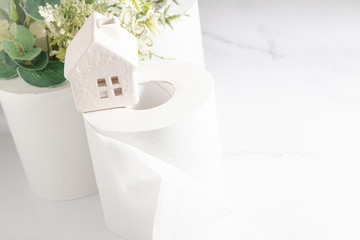 トイレットペーパー、トイレ、紙、日用品、ティッシュ