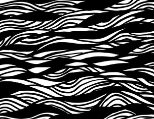 Fototapeta premium Brush abstract pattern. Grunge texture. Background. White and black vector.