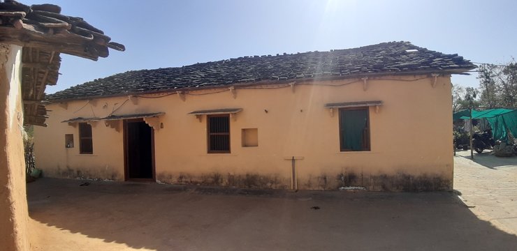 Old House Of Tribal In Indian Village 