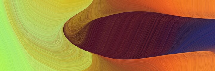 abstract dynamic curved lines artistic header with dark khaki, very dark magenta and coffee colors. elegant curved lines with fluid flowing waves and curves