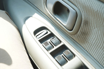 Windows car control on driver side of car door