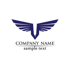 Falcon Wings Logo Template vector icon logo design app