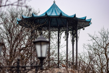 View of the Chinese gazebo from different angles