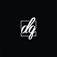 Minimal elegant monogram art logo. Outstanding professional trendy awesome artistic DQ QD initial based Alphabet icon logo. Premium Business logo White color on black background