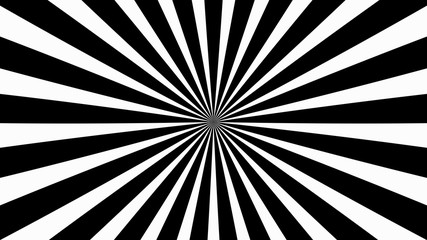 Sunburst, radiating, sun light, circuses, stripe background design. Royalty high-quality best stock image of cartoon sunburst pattern black, white background. Stripes sunburst in retro pop art style