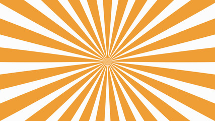 Sunburst, radiating, sun light, circuses, stripe background design. Royalty high-quality best stock image of cartoon sunburst pattern orange, white background. Stripes sunburst in retro pop art style