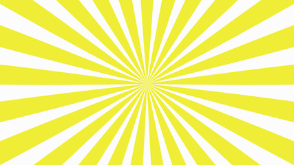 Sunburst, radiating, sun light, circuses, stripe background design. Royalty high-quality best stock image of cartoon sunburst pattern yellow, white background. Stripes sunburst in retro pop art style