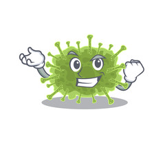 A dazzling haploviricotina mascot design concept with happy face