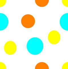 seamless delicate pattern with circles for fabric and Wallpaper
