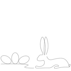 Easter animal bunny rabbit. Vector illustration