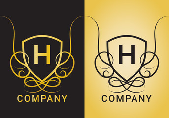 Elegant luxury logo vector, ready to print, editable, easy to edit, organized layer. 