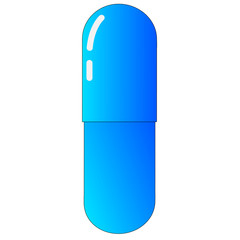 Colorful Photo Vector Capsule Isolated On White