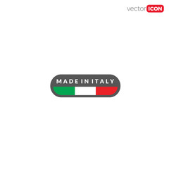 made in italy icon/symbol/Logo Design. Vector Template Illustration.
