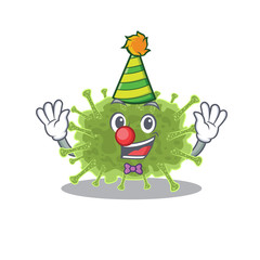 cartoon character design concept of cute clown haploviricotina