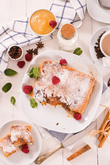 Bougatsa - Greek puff pastry with cream	