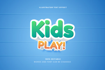 Editable text effect