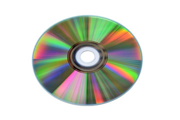 cd dvd isolated on white