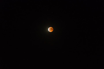 Astronomiczne zjawisko zaćmienia księżyca z dnia 27.07.2018  © Anna