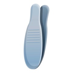 Metal forceps icon. Cartoon of metal forceps vector icon for web design isolated on white background
