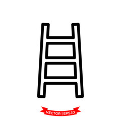 ladder icon in trendy flat style