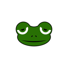 Sleepy Frog icon isolated on white background