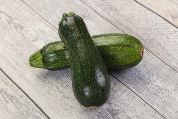 Raw ripe zucchini