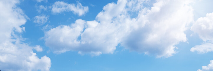 Fototapeta premium Beautiful blue sky cloudsfor background. Panorama of sky.