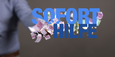 Corona- Hilfe, Geld.