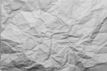 White wrinkled paper texture