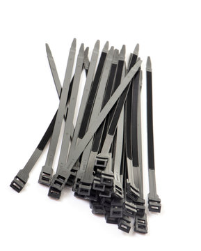 black cable ties