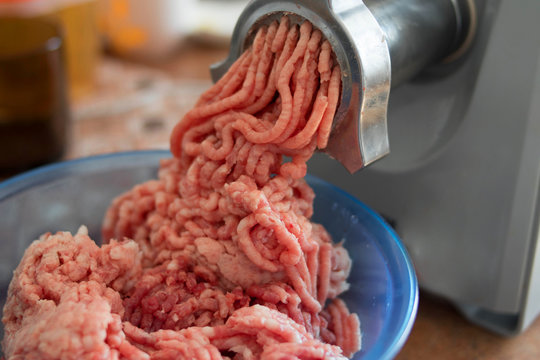 meat and grinder close up