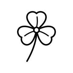 three leaf clover icon vector design template
