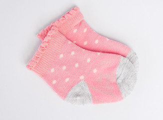 Beautiful new socks for a baby girl
