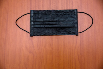 Black Surgical Protective Mask for Flu