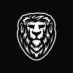 Fototapeta premium wild lion mascot logo design vector
