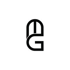 mg letter original monogram logo design