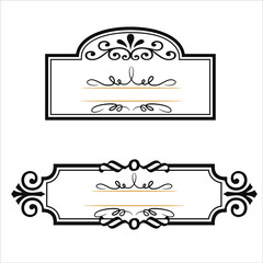 set of decorative frames