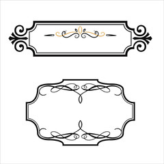 set of decorative frames