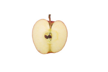 Creative layout made of fruits. Flat lay ,nature backdrop isolated on white background, clipping path included.