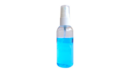 A bottle of alcohol spray for killing virus