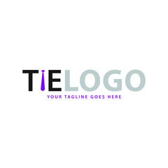 creative tie logo design, vector