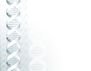 A DNA double helix molecule medical concept background illustration