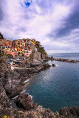Fototapeta na wymiar Manarola, Włochy, Cinque Terre