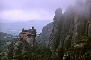 klasztory na skałach, Meteory,Grecja